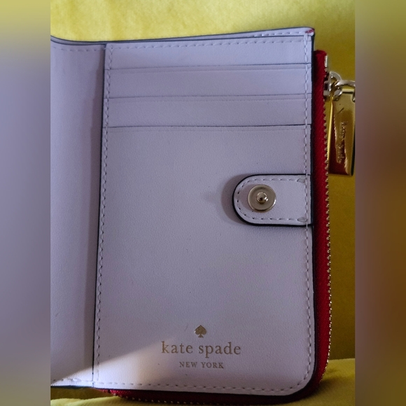 NWT Kate Spade RUBY RED ZIP Wallet - Picture 9 of 16